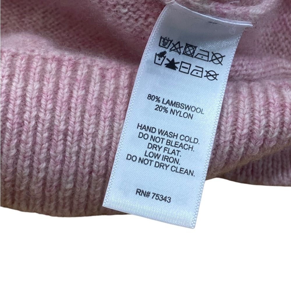 Clements Ribeiro Pink Crew Neck Sweater with Zigzag Pattern - Picture 6 of 7